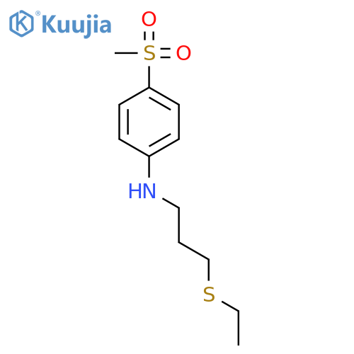Benzenamine, N-[3-(ethylthio)propyl]-4-(methylsulfonyl)- structure