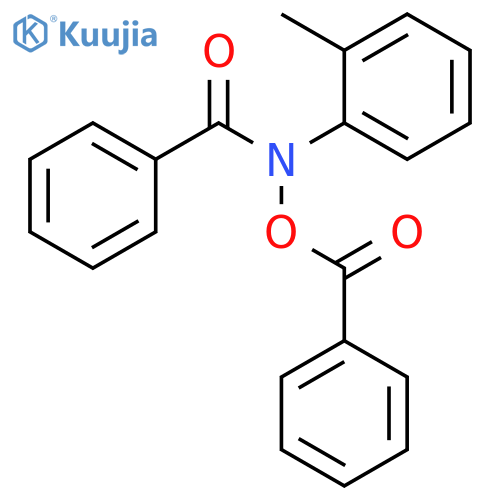 N-(Benzoyloxy)-N-(2-methylphenyl)benzamide structure