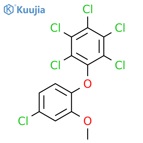 Benzene, pentachloro(4-chloro-2-methoxyphenoxy)- structure