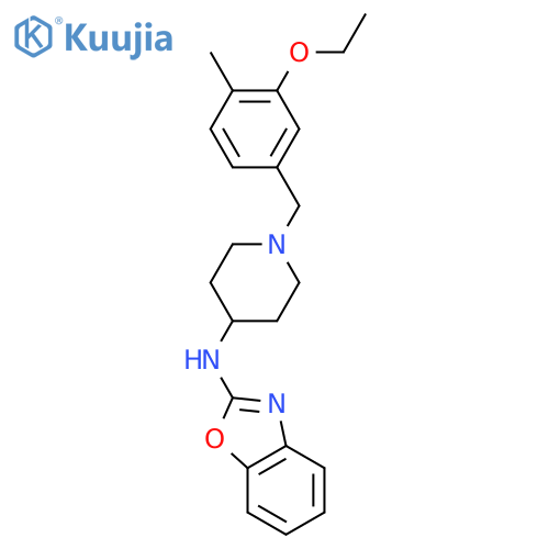2-Benzoxazolamine,N-[1-[(3-ethoxy-4-methylphenyl)methyl]-4-piperidinyl]- structure