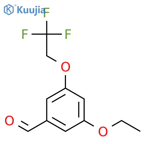 Benzaldehyde, 3-ethoxy-5-(2,2,2-trifluoroethoxy)- structure