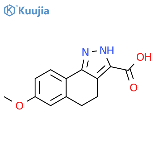 2H-Benz[g]indazole-3-carboxylic acid, 4,5-dihydro-7-methoxy- structure