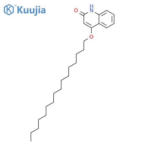 2(1H)-QUINOLINONE, 4-(HEXADECYLOXY)- structure