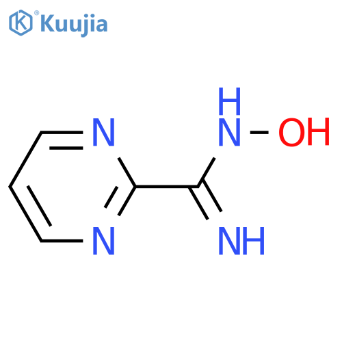 (Z)-N'-hydroxypyrimidine-2-carboximidamide structure