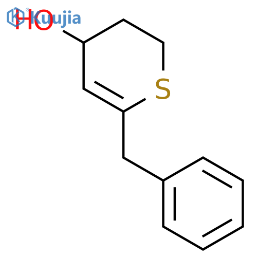 2H-THIOPYRAN-4-OL, 3,4-DIHYDRO-6-(PHENYLMETHYL)- structure