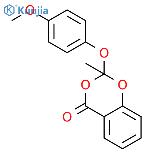 2-(4-Methoxyphenoxy)-2-methyl-2H,4H-1,3-benzodioxin-4-one structure