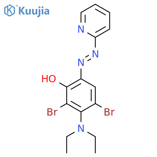 2,4-Dibromo-3-(diethylamino)-6-[2-(pyridin-2-yl)hydrazinylidene]cyclohexa-2,4-dien-1-one structure