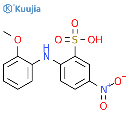 Benzenesulfonic acid,2-[(2-methoxyphenyl)amino]-5-nitro- structure