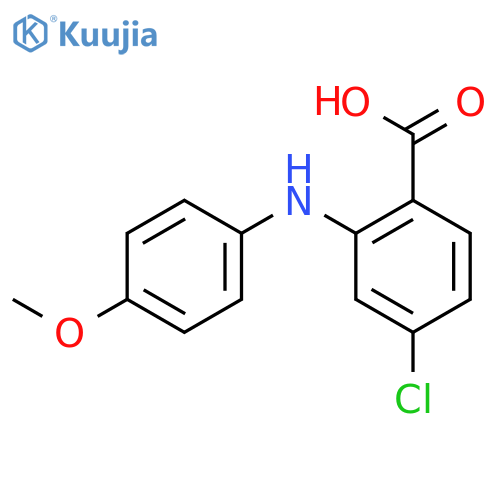 4-Chloro-2-((4-methoxyphenyl)amino)benzoic acid structure
