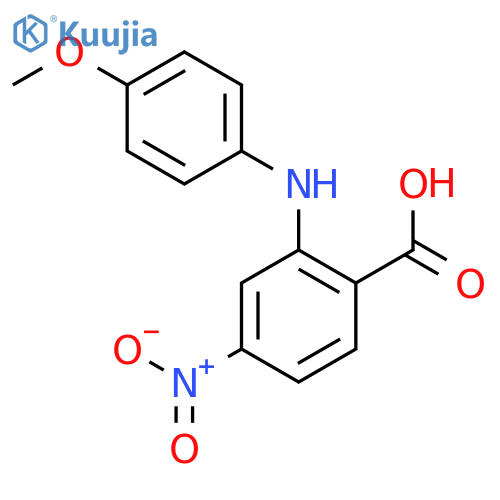 2-((4-Methoxyphenyl)amino)-4-nitrobenzoic acid structure