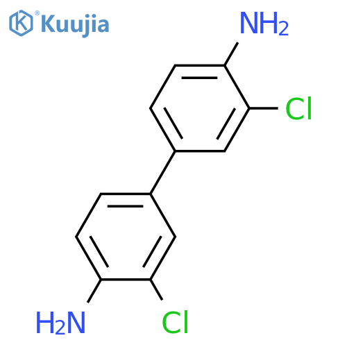 3,3'-Dichlorobiphenyl-4,4'-diamine structure