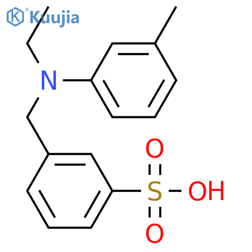 Benzenesulfonic acid,3-[[ethyl(3-methylphenyl)amino]methyl]- structure