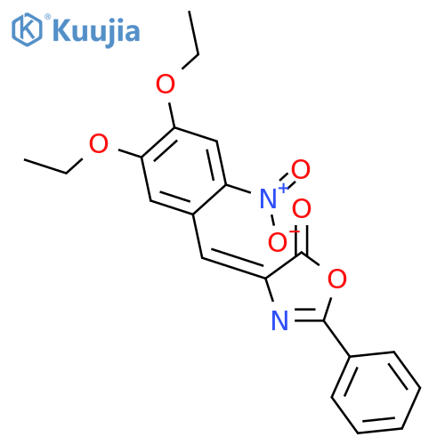 5(4H)-Oxazolone,4-[(4,5-diethoxy-2-nitrophenyl)methylene]-2-phenyl- structure