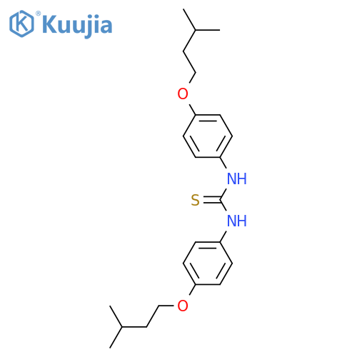 Thiourea,N,N'-bis[4-(3-methylbutoxy)phenyl]- structure