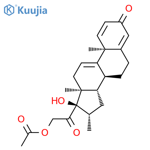 Pregna-1,4,9(11)-triene-3,20-dione,21-(acetyloxy)-17-hydroxy-16-methyl-, (16b)- structure