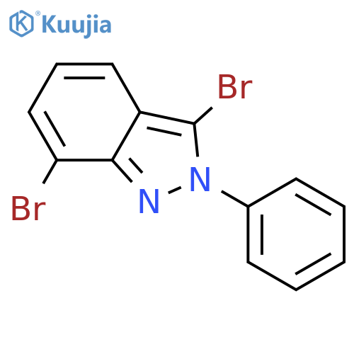 2H-Indazole, 3,7-dibromo-2-phenyl- structure
