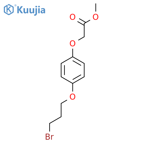 Methyl 2-(4-(3-bromopropoxy)phenoxy)acetate structure