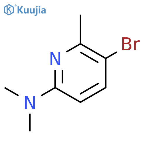 5-Bromo-N,N,6-trimethylpyridin-2-amine structure
