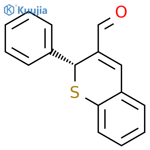 2H-1-BENZOTHIOPYRAN-3-CARBOXALDEHYDE, 2-PHENYL-, (2R)- structure