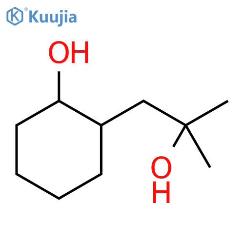 2-(2-hydroxy-2-methylpropyl)cyclohexan-1-ol structure