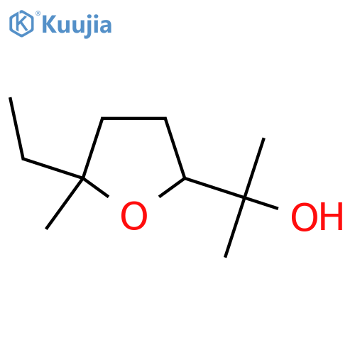2-(5-Ethyl-5-methyloxolan-2-yl)propan-2-ol structure