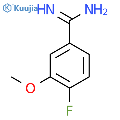 4-fluoro-3-methoxybenzene-1-carboximidamide structure