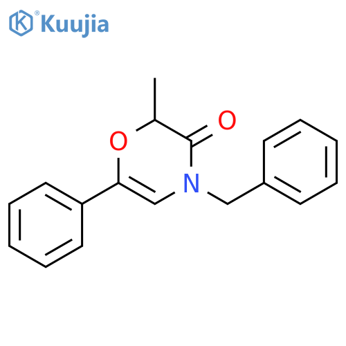 2H-1,4-Oxazin-3(4H)-one, 2-methyl-6-phenyl-4-(phenylmethyl)- structure