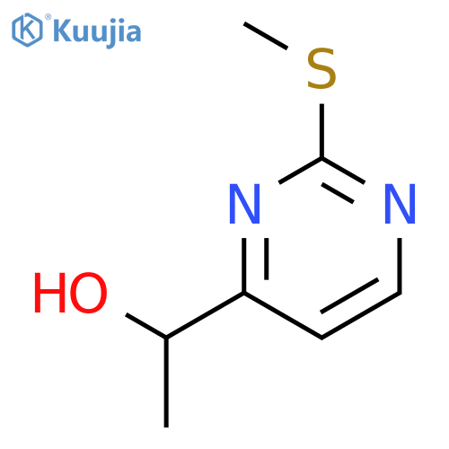 1-(2-(Methylthio)pyrimidin-4-yl)ethanol structure