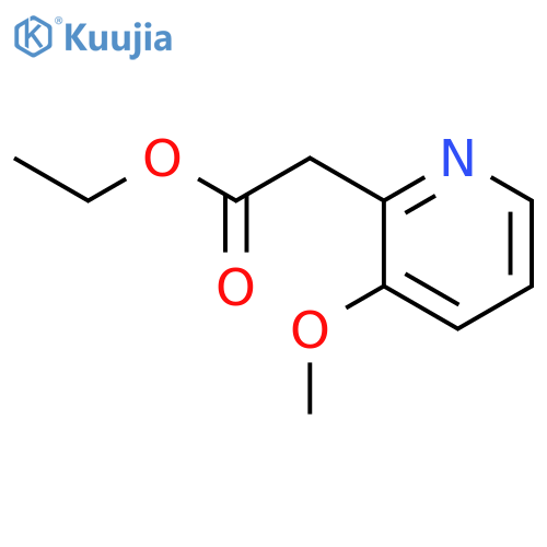 Ethyl 2-(3-methoxypyridin-2-yl)acetate structure