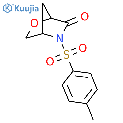 2-Oxa-5-azabicyclo[2.2.1]heptan-6-one, 5-[(4-methylphenyl)sulfonyl]- structure