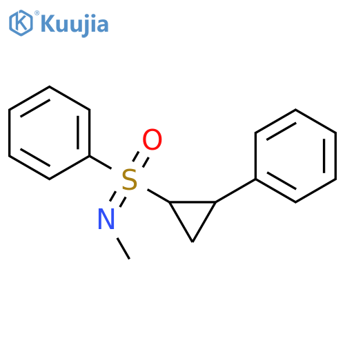 SULFOXIMINE, N-METHYL-S-PHENYL-S-(2-PHENYLCYCLOPROPYL)- structure