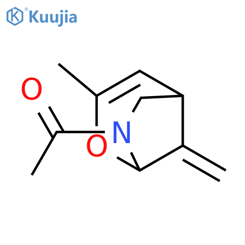 1-(3-methyl-8-methylene-2-oxa-7-azabicyclo[3.2.1]oct-3-en-7-yl)-Ethanone structure