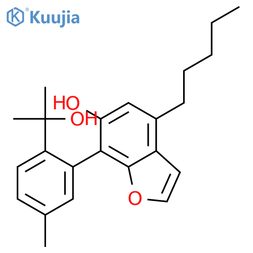 6-BENZOFURANOL, 7-[2-(1-HYDROXY-1-METHYLETHYL)-5-METHYLPHENYL]-4-PENTYL- structure