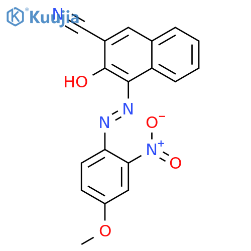 2-Naphthalenecarbonitrile, 3-hydroxy-4-[(4-methoxy-2-nitrophenyl)azo]- structure