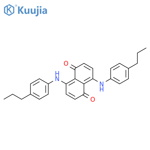 1,5-Naphthalenedione, 4,8-bis[(4-propylphenyl)amino]- structure