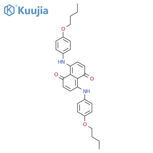 1,5-Naphthalenedione, 4,8-bis[(4-butoxyphenyl)amino]- structure