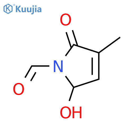 1H-Pyrrole-1-carboxaldehyde,2,5-dihydro-5-hydroxy-3-methyl-2-oxo- structure