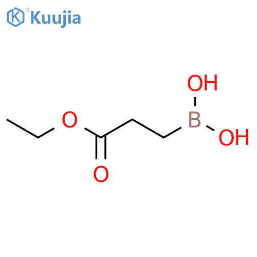 (3-Ethoxy-3-oxopropyl)boronic acid structure