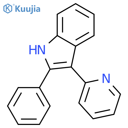 2-phenyl-3-(pyridin-2-yl)-1H-indole structure