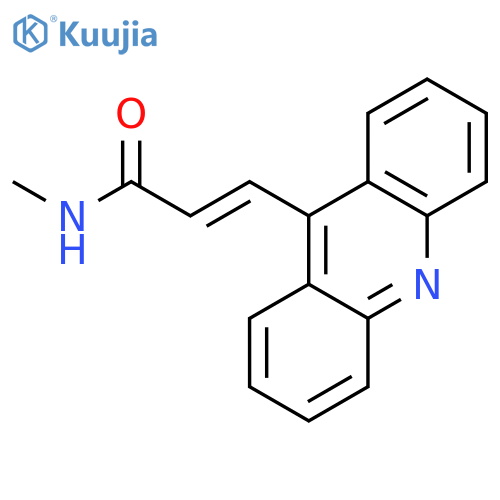 2-Propenamide, 3-(9-acridinyl)-N-methyl- structure