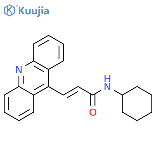 2-Propenamide, 3-(9-acridinyl)-N-cyclohexyl- structure