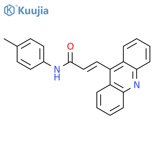 2-PROPENAMIDE, 3-(9-ACRIDINYL)-N-(4-METHYLPHENYL)- structure