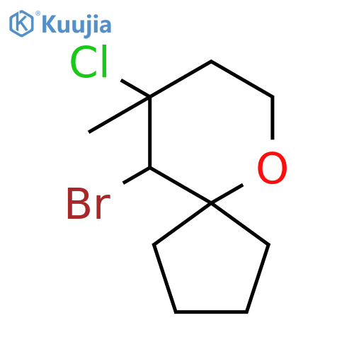 6-Oxaspiro[4.5]decane, 10-bromo-9-chloro-9-methyl- structure
