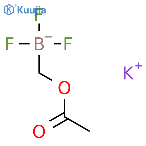 potassium;acetoxymethyl(trifluoro)boranuide structure