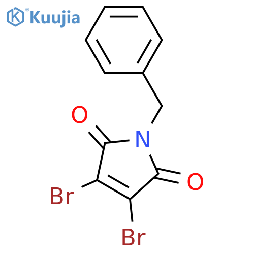 1-Benzyl-3,4-dibromopyrrole-2,5-dione structure