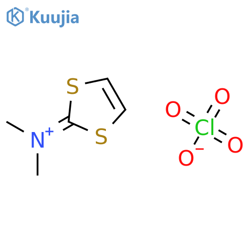 METHANAMINIUM, N-1,3-DITHIOL-2-YLIDENE-N-METHYL-, PERCHLORATE structure