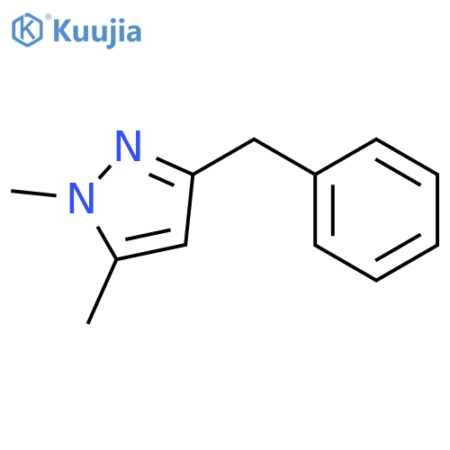 1H-Pyrazole, 1,5-dimethyl-3-(phenylmethyl)- structure