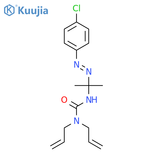 Urea, N'-[1-[(4-chlorophenyl)azo]-1-methylethyl]-N,N-di-2-propenyl- structure
