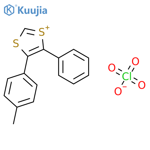 1,3-Dithiol-1-ium, 4-(4-methylphenyl)-5-phenyl-, perchlorate structure
