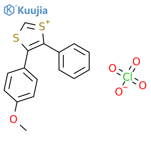1,3-DITHIOL-1-IUM, 4-(4-METHOXYPHENYL)-5-PHENYL-, PERCHLORATE structure